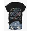 Women's T-Shirt Plus Size Round Neck Casual Summer Blouse, Machine Washable Spring/Fall T-Shirts for Casual Attire (Non-)