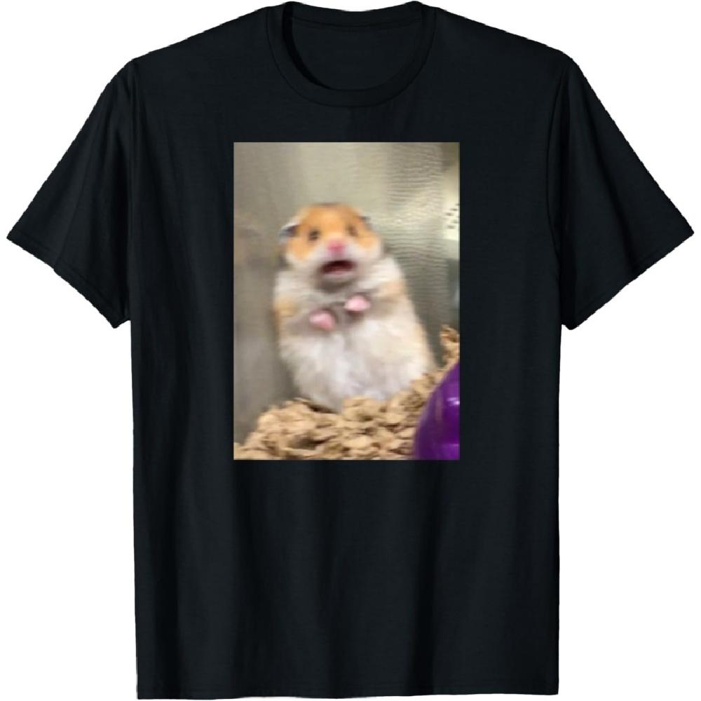 Funny Hamster Screams I Thanks Meme T-Shirt XXXXXL чёрный