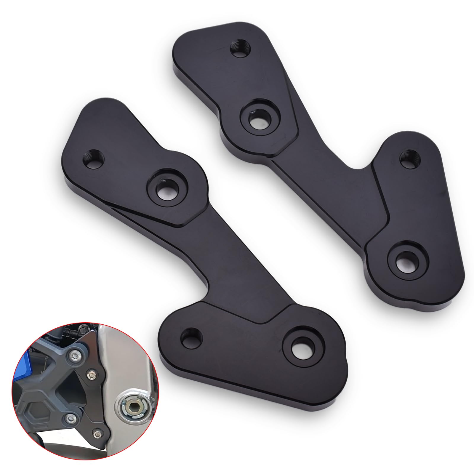 

LEDISHUN Регулируемая подножка, 1,2 дюйма (30 мм), Вверх, 1,0 дюйма (25 мм), Назад чёрный