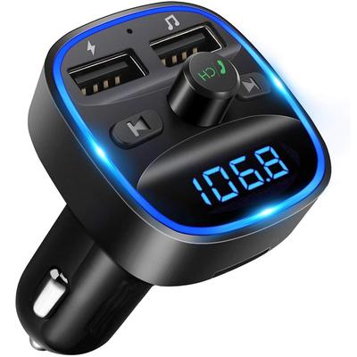Nadajnik FM 2024, Ładowarka samochodowa, Bluetooth, Szybkie ładowanie USB, Obsługa Bluetooth/Pendrive'a, 2 tryby odtwarzania muzyki