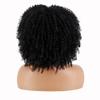 MISS WIG African Descent Lady Short Curly Hair Wig with Bangs African Synthetic High Temperature Fiber Wig Black Cosplay Party Daily Wig