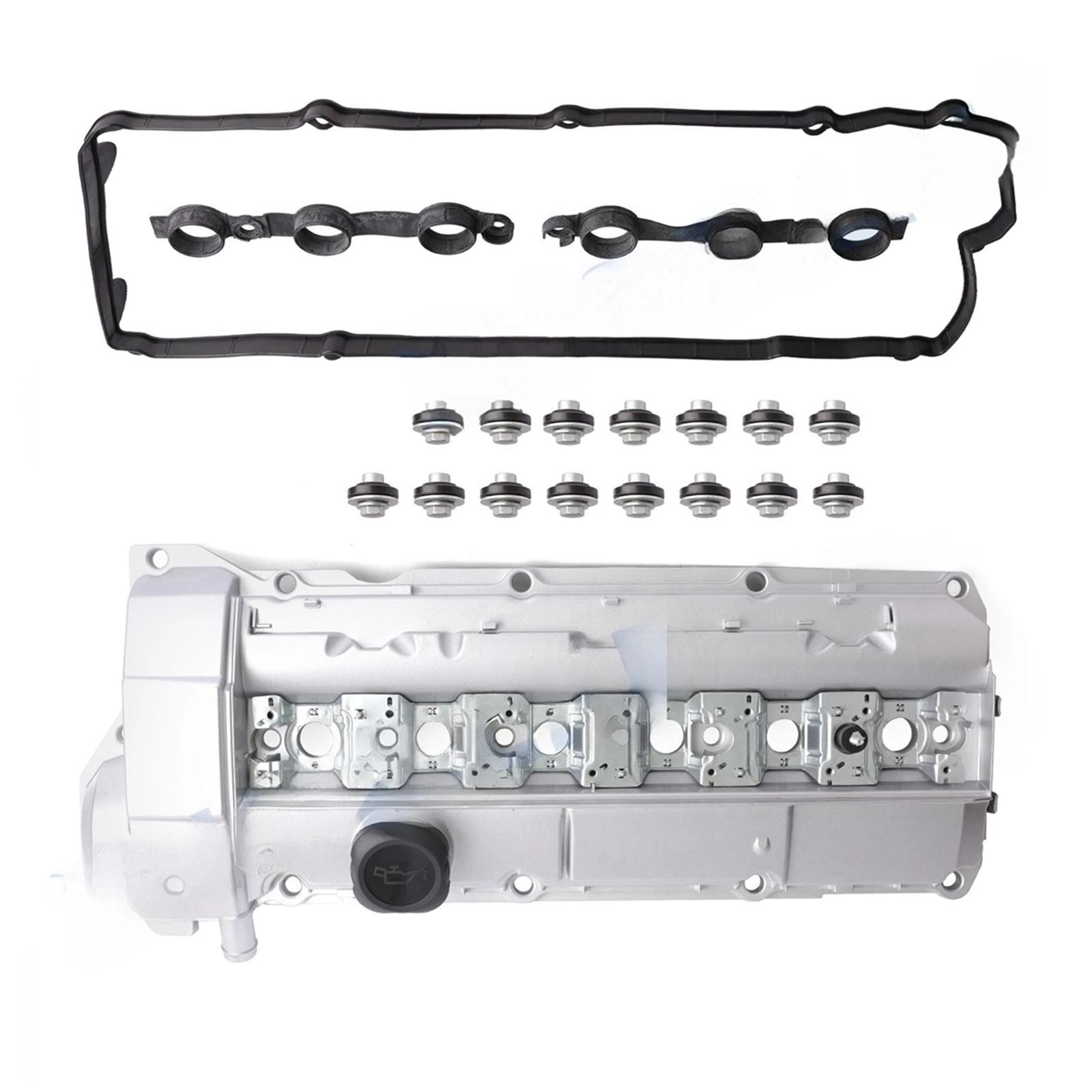 004-077ALU 11121703341 Upgraded Version Valve Cover For 1996-1998 BMW E36 328i 1997-1998 E39 528i Aluminum серебряный
