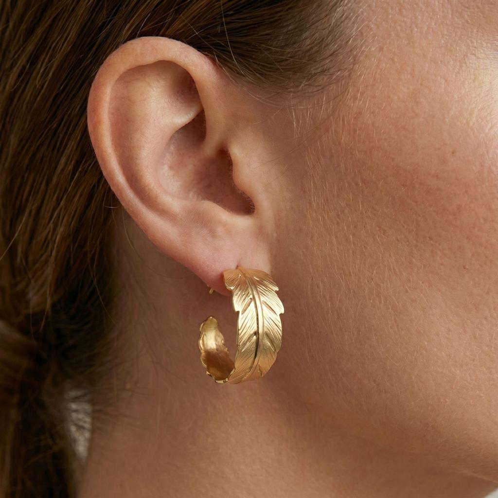 European & American Stylish Irregular Flower Stud Earrings for Women's Elegant Personality