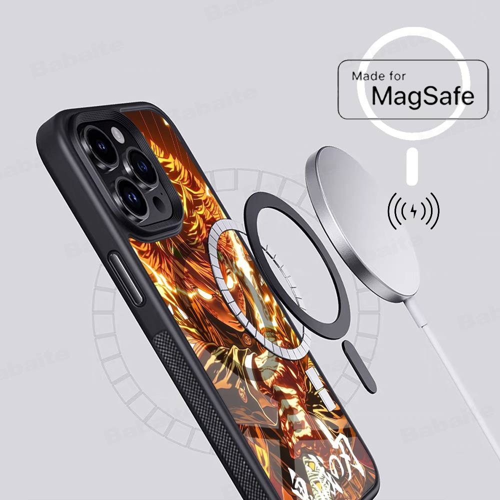 Zenitsu Agatsuma Phone Case Magnetic Case For iPhone 17 16 14 13 12 11 15 Pro Max For Wireless Charge Cover