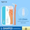 Yijie L-shaped Dental Floss & Interdental Brush - Super Fine Soft Bristles for Orthodontic Gap Cleaning