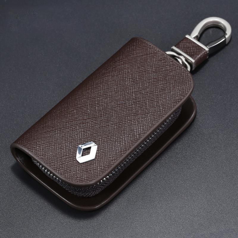 Leather Car Key Case Key Full Cover For Renault Clio Megane Captur Kadjar Laguna Scenic Espace Koleos Twingo II III IV MK 2 3 4 Y999