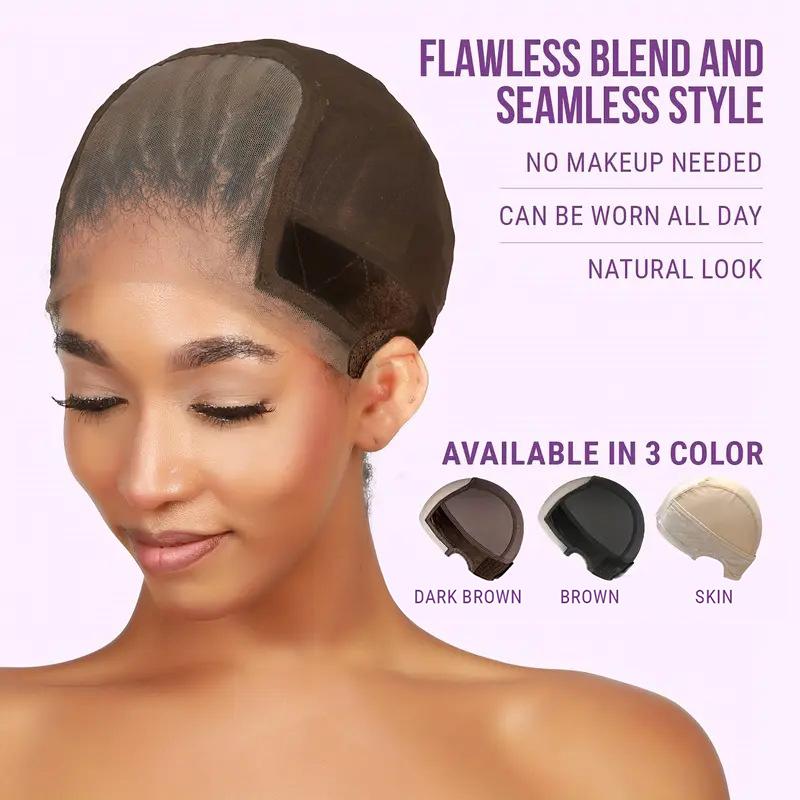 Female Headband Wig Cap Lace Wig Cap For Wig Making U Part Wig Caps Non Slip With Adjustable Velcro Velvet Wig Grip To Wear Wig