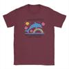 Unisexs TShirts Funny Sarcastic Humor Cotton Tees Short Sleeve Dolphin Undiagnosed Aint Right  Round Neck Clothes Plus Size