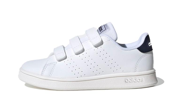 

Adidas Neo ADVANTAGE BP Abrasion Resistant Low top Kids Skateboarding Shoes White, Blue Tail FW2589 28