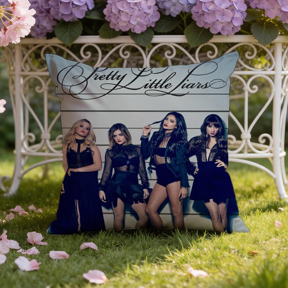 Neue P-Pretty Little L-Liars Kissenhülle für Zuhause & Auto, Doppelszenen-Kissenbezug: Wendbar für höchsten Tragekomfort