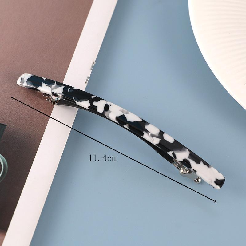 Fashion Women Leopard Acetate Geometric Hair Clips Vintage Hairpins Long Hair Barrette All Match Fashion Hair Accessories Gifts