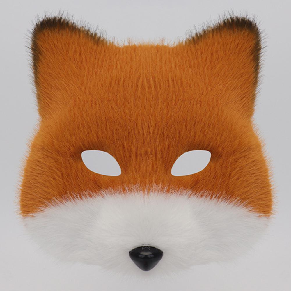 Furry Animal Mask Cosplay Fox Costume Accessories Stage Performance Halloween Party Decoration For Adults