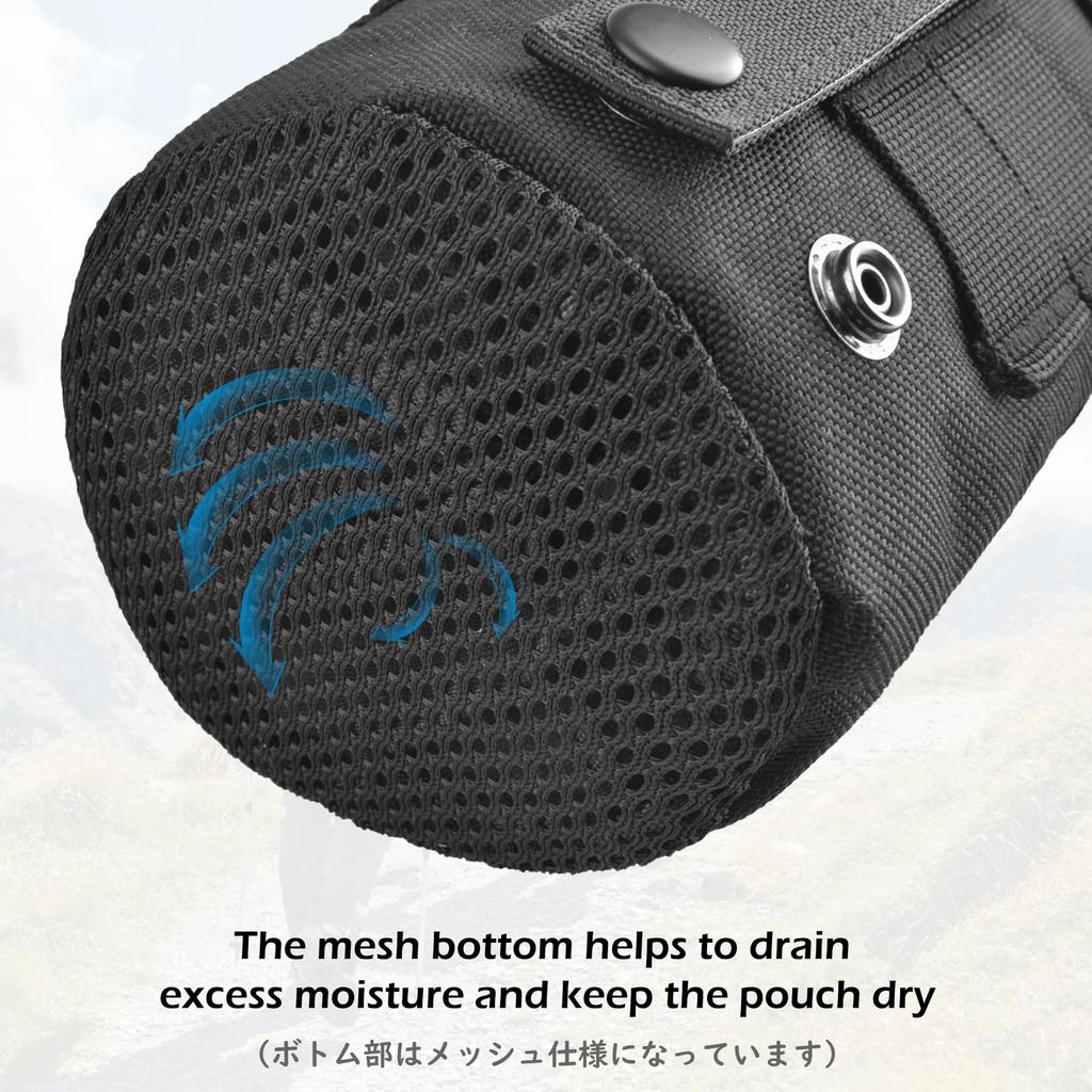 TRIWONDER MOLLE Water Bottle Bag Plastic Bottle Holder Kettle Bag
