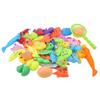 39pcs Set Magnetic Fishing Toy Fish Rod Net Set Playing Game Educational Toys Baby Kids Gift