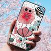 For Google Pixel 9a 3D Relief Flower Emboss Soft Silicone Case Cartoon Painted Back Cover for Google Pixel 9a 9 A 3D Relief Case