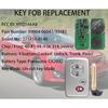 Smart Key for Toyota Camry Avalon 2006-2011, Alliskeys Key Fob Fit for HYQ14AAB 271451-0140 89904-06041 89904-33181 Gray