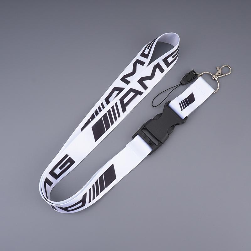 VRN2 Fashion Neck Straps Lanyard Key Chain Ring Work ID Card Hanging Rope For Mercedes Benz AMG Class A W222 W204 W214 CLS CLE CLA