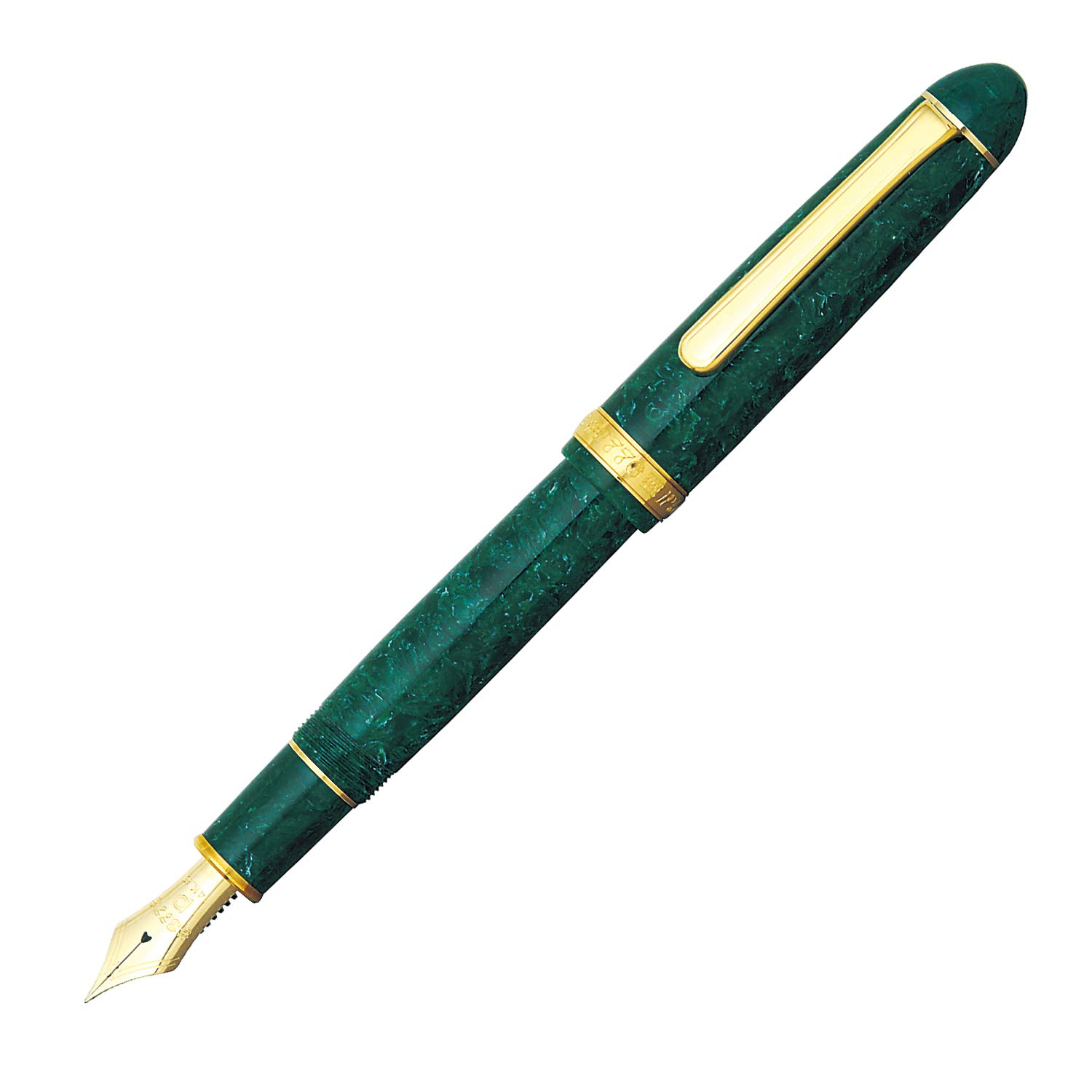 

Platinum Celluloid Fountain Pen, Fine Nib, Emerald, PTB-35000#45-2