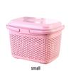 Dual-Layer Large Capacity Handheld Basket for Kitchen and Supermarket Use