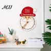 Christmas Countdown Timer Advent Calendar Wooden Hanging Sign, 24 Days Welcome Sign with Rope, Holiday Home Decor Santa Decorations For Living
