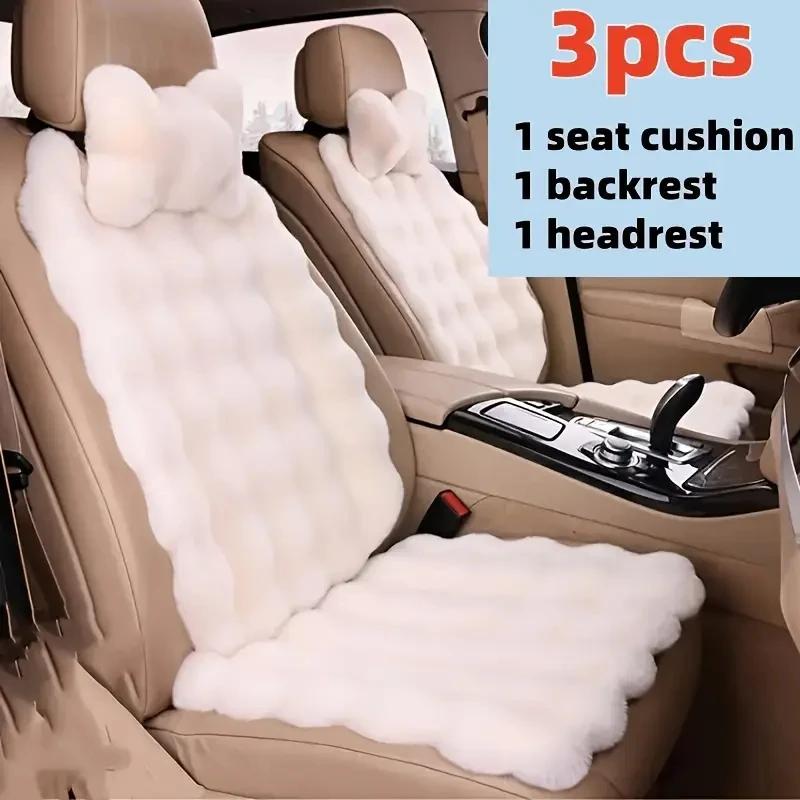 Winter Car Seat Cover Warmth Breathable Cushion for Most Vehicles Travel Business Trip Daily Commute Car Interior Accessories