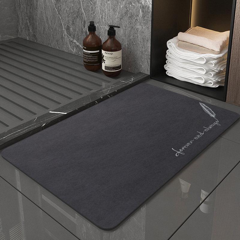 Diatomaceous Earth Non-slip Bathroom Floor Mat - Absorbent, Minimalist, Dirt-resistant Mat