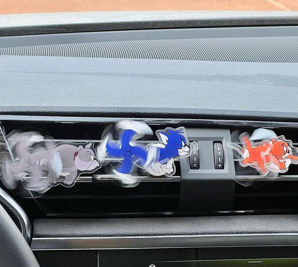 Tom & Jerry Auto Dekoration Lüftungsschlitz, Katze und Maus, Niedlicher Clip-On Klimaanlagenschlitz