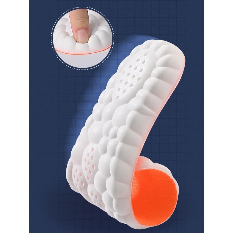 1 Paar Hochelastische Latex-Einlegesohle, Atmungsaktives Stoßdämpfendes Polster zur Unterstützung des Fußgewölbes, Orthopädisches Design, Vielseitige weiche Einlegesohle für Sport und täglichen Gebrauch