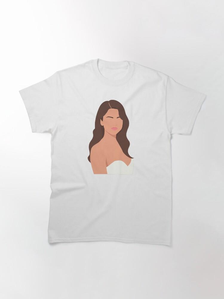 Selena Gomez Lineless Illustration Classic T-Shirt