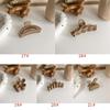 Large Frosted Brown Series Hair Clips Women Back Head Hairpin Korean Milk Coffee Shark Claw Clip Girls Hair Accessories
