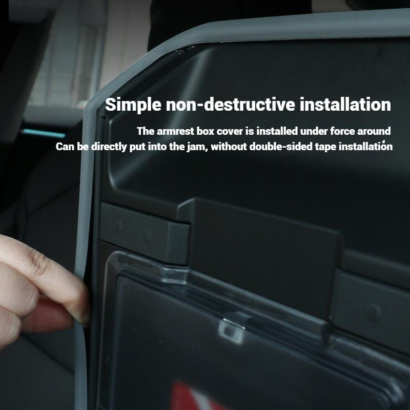 TPE Armrest Box Protective Cover For Tesla Model 3 Highland 2024 Model Y Juniper 2025-Up Center Console Arm Rest Lid Accessories
