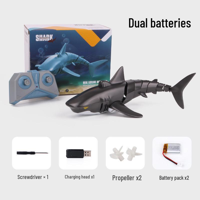 2.4G Remote Control Electric Shark Toy - Wireless Charging Water Toy for Kids