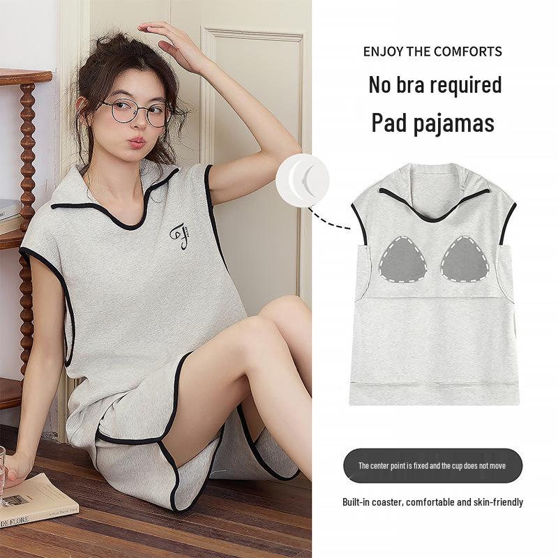 Women s Sleeveless Cotton Pajama Set - Summer Casual, Indoor & Outdoor Wear XL