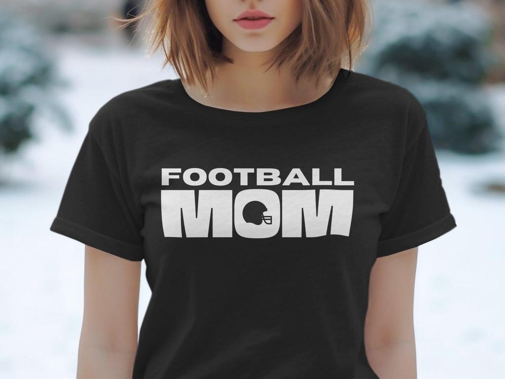 Football Mom T-Shirt, Football Mom Graphic Tee, Sports Mom Shirt, Football Enthusiast Gift, Game Day Outfit, Football Fan Apparel