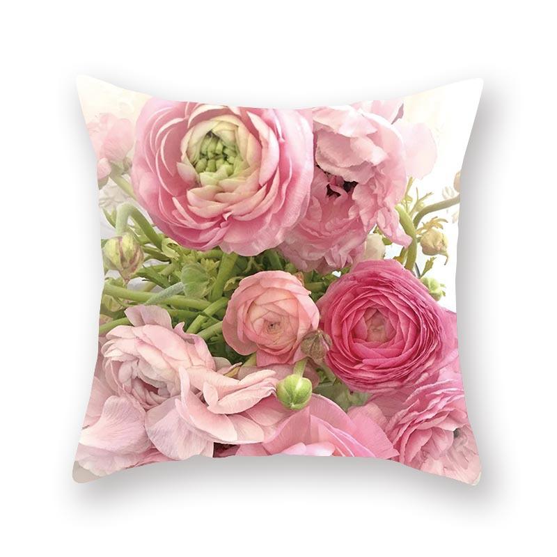 Nieuw Aquarel Bloemen Kussen Digitale Print Sofa Bed Stof Kussen Rugleuning Kussenhoes
