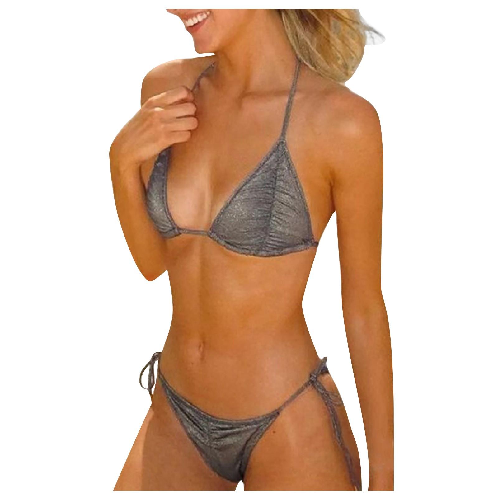 

Женский модный повседневный летний купальник-бикини из двух частей S