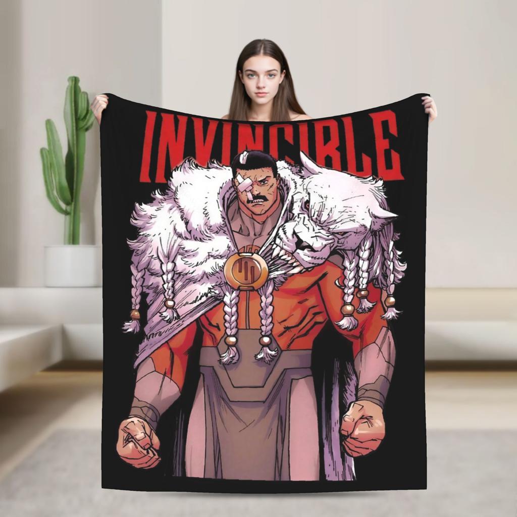 Thragg invincibles Grand Regent Blankets Flannel Textile Decor Ultra-Soft Throw Blanket for Bedding Couch Plush Thin Quilt