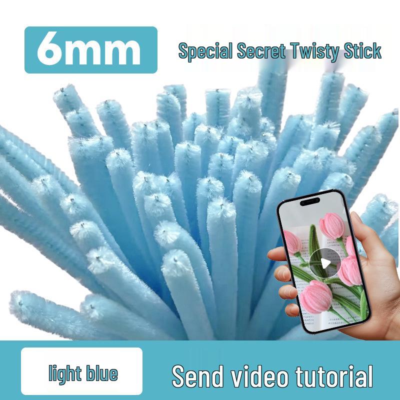 DIY Twisty Stick Bouquet Kit: Complete Chenille Stem Set for Children's Weaving