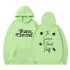 Oversized Hooded Sweatshirt With Graphic Print Teens Unisex Loose Fit Winter Streetwear
