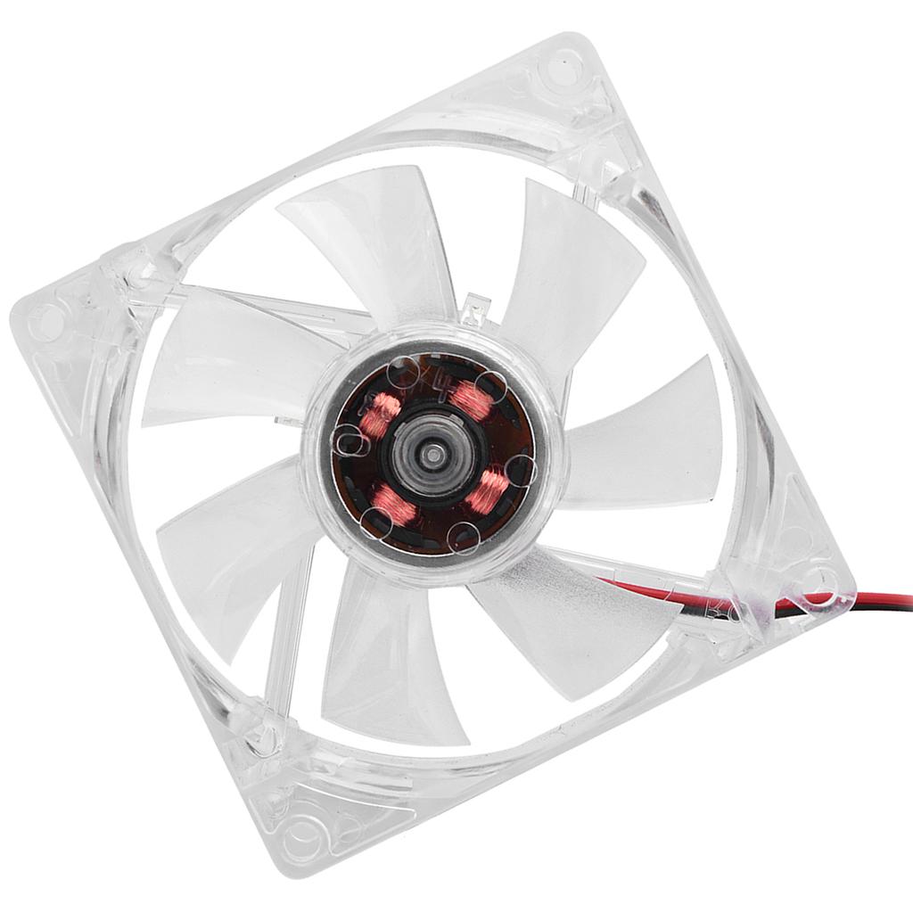 80mm LED Light 12V 4Pin Mute PC Case Cooling Fan Computer Cooler