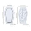 Coffin Silicone Mold Spooky Lamp Shade Mold for Resin Halloween Casting Lampshade Handcraft for Dining Table Bathroom Study