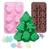 Silicone Mousse Mould Christmas Themed Silicone Material Pudding Chocolate Molds