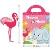 Portable Jelly Sticker Books Cognitive Game Toys Animal DIY Puzzle for Children Kids Quiet Book Montessori Early Education Gifts