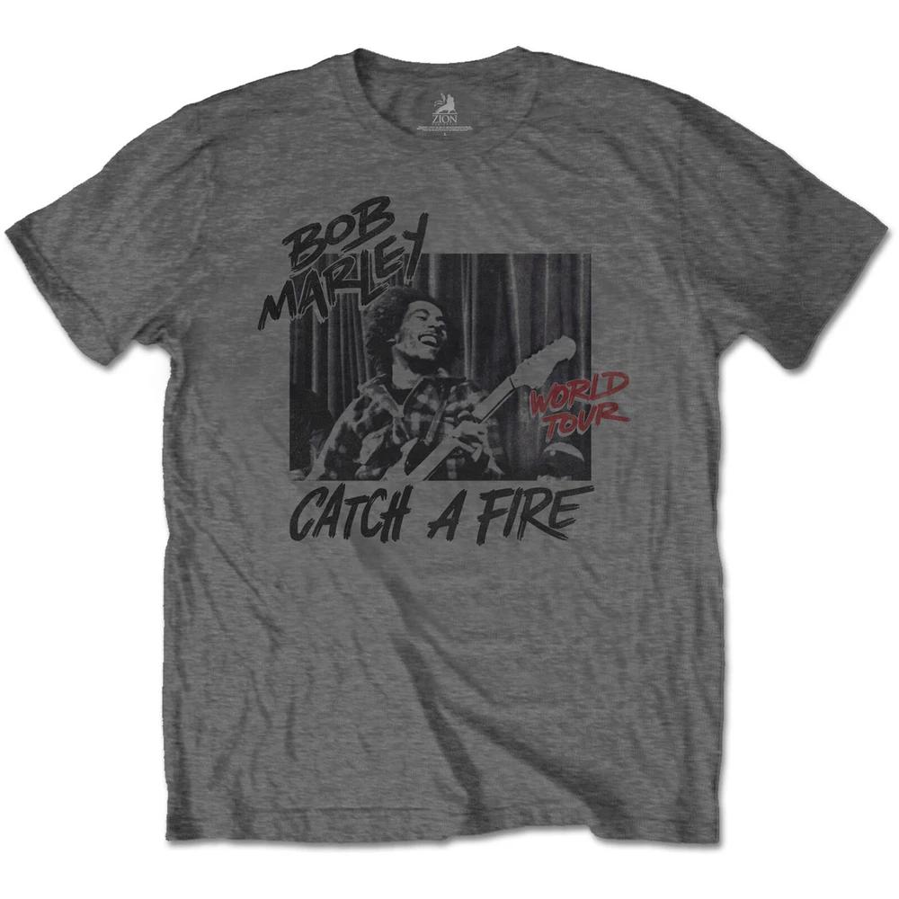 Bob Marley Unisex TShirt Catch A Fire World Tour S