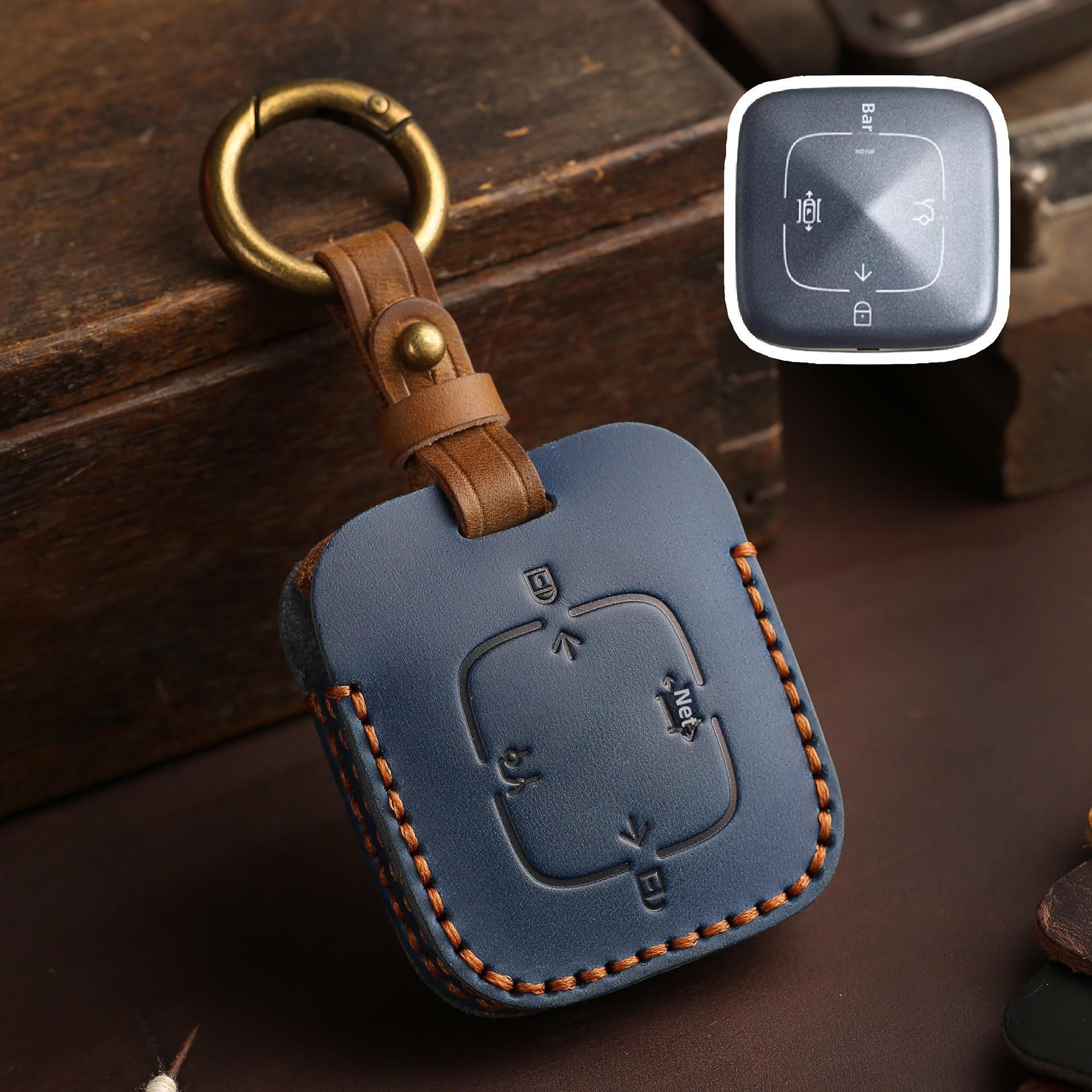 

Чехол для Bluetooth-ключа Zeekr 001/009: Защитный чехол из натуральной кожи