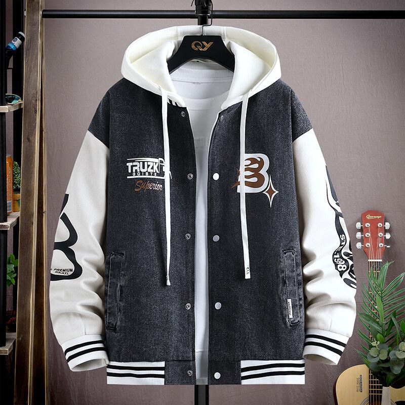 

Весенняя джинсовая куртка для подростка 13 лет, ученика средней школы, новый стиль, красивая, универсальная куртка «под двойку» M