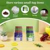 4Pcs Tea Bag Storage Box Acrylic Transparent Tea Packet Drawer Organizer with 8 Divider for Kitchen Cabinet Countertop