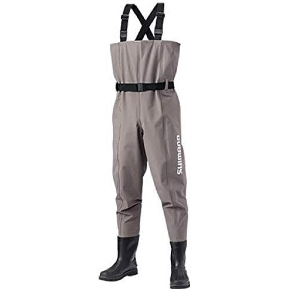 SHimano  SHimano  Гидрокостюм-бродняк  Нагрудный H-образный крой Fs  Дымчато-серый Ff 052t Ss