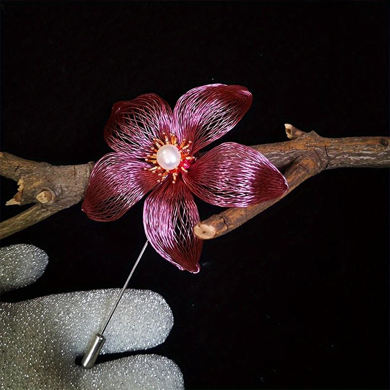 1M Handwoven Mesh Hair Accessory Bohemian Hair Clip for Thick Hair Copper-Plated Steel Hair Clip Copper Jewelry Accessories