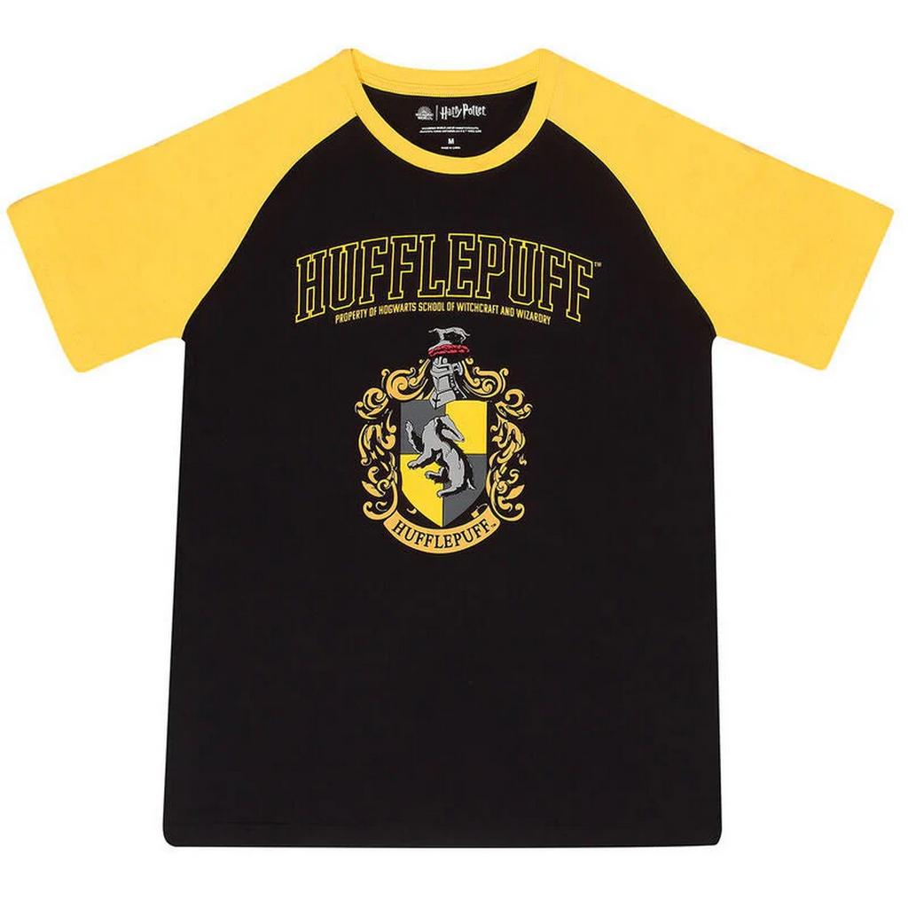 Harry Potter Unisex Adult Hufflepuff Raglan T-Shirt